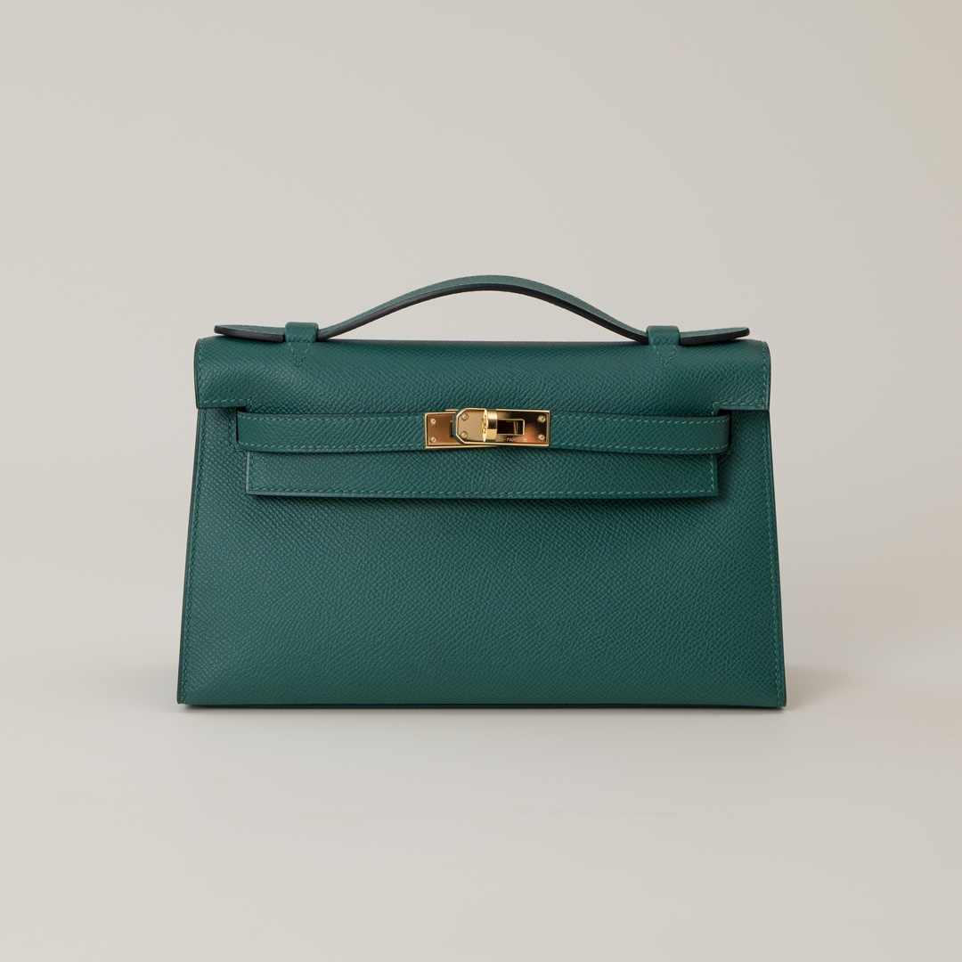 Hermès NIGO Solid Color Leather Clutch Bag #nigo96169