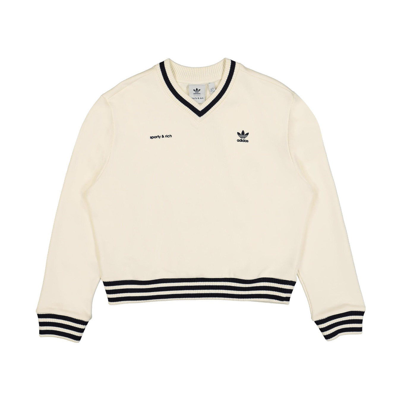 Adidas NIGO White Knitted V-Neck Sweater #nigo21638