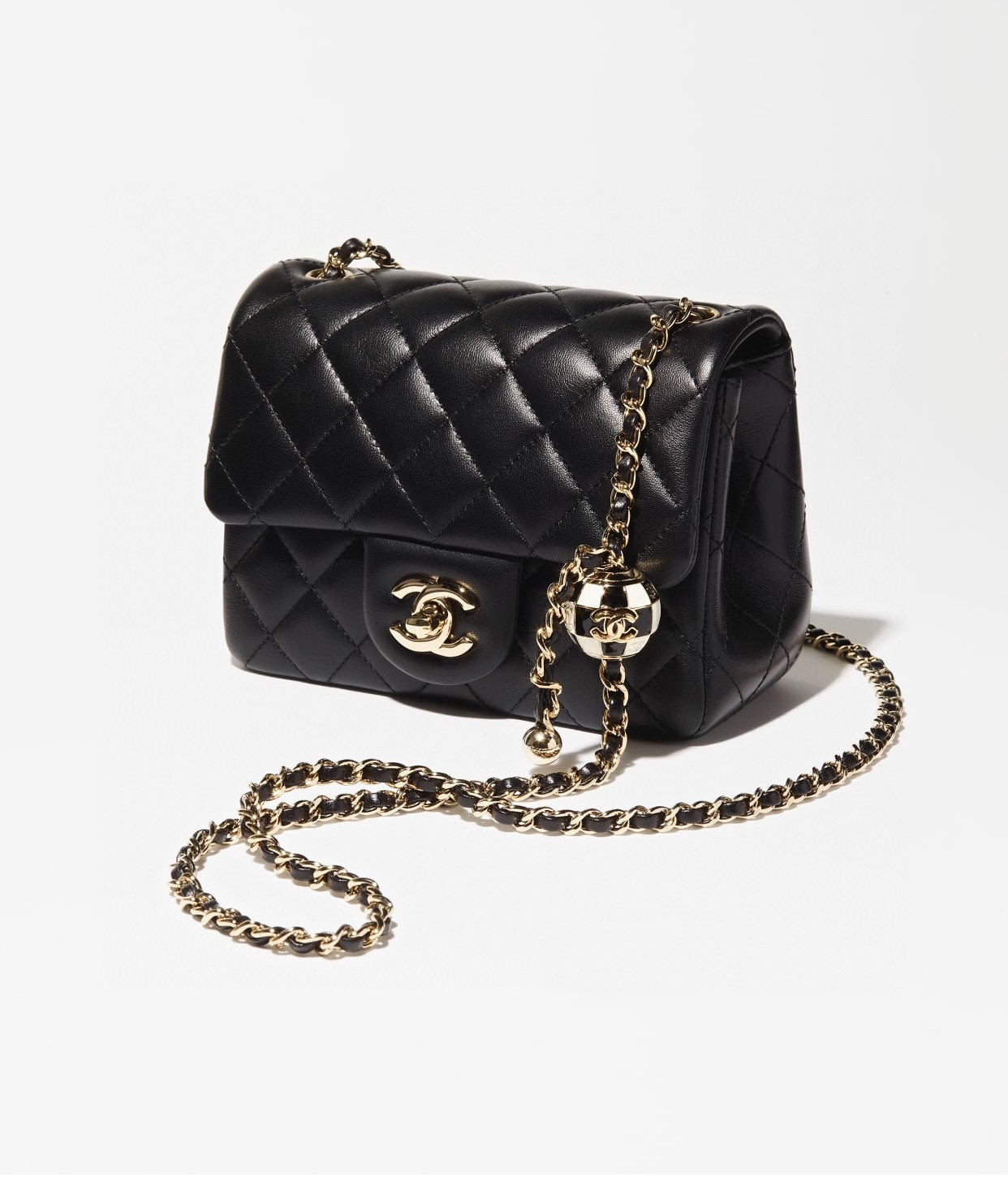 CHANEL NIGO Black Square Leather One-Shoulder Messenger Bag Bags #nigo56524