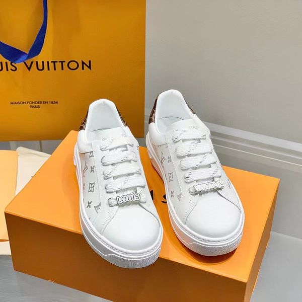 Louis NIGO Embossed Logo Embossed White Shoes Flat Sneakers Shoes #nigo55148