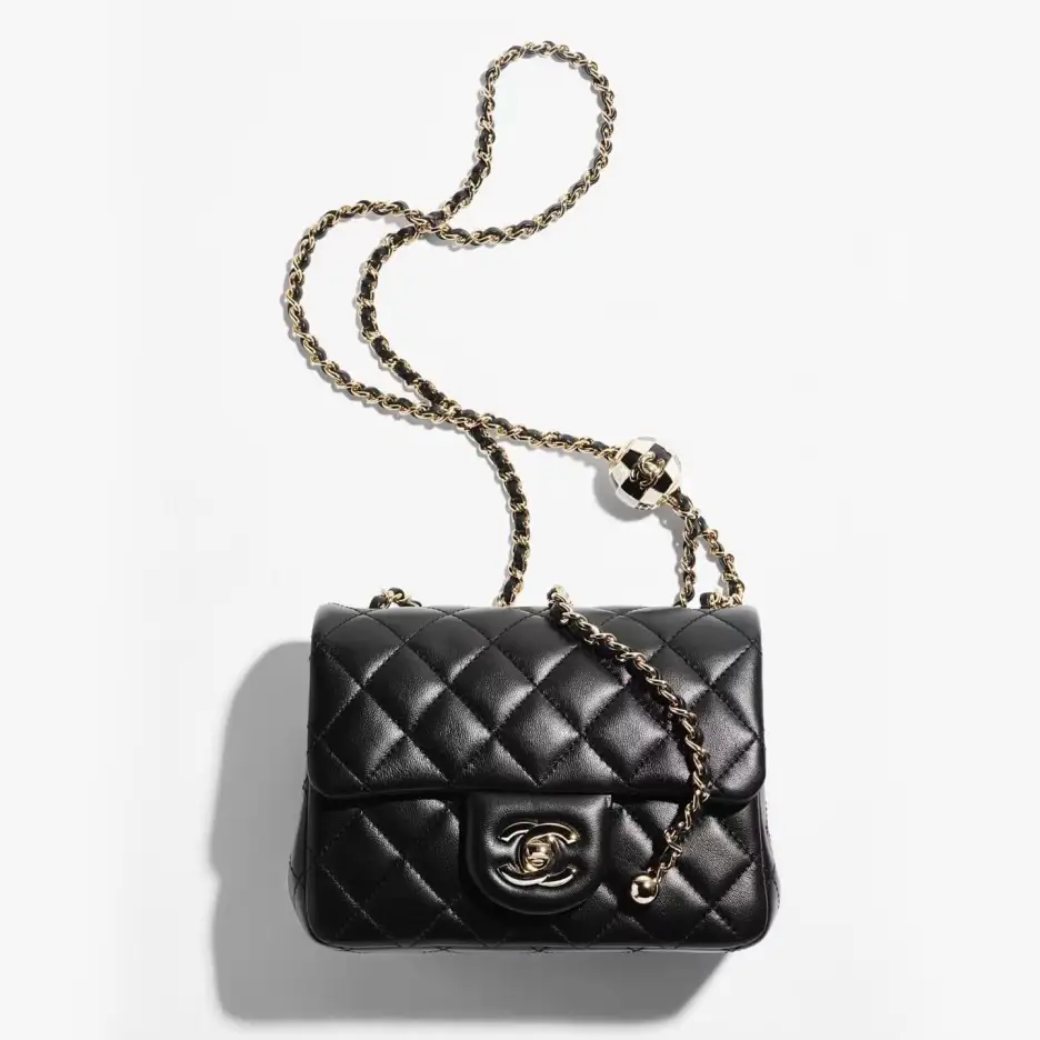 CHANEL NIGO Black Square Leather One-Shoulder Messenger Bag Bags #nigo56524