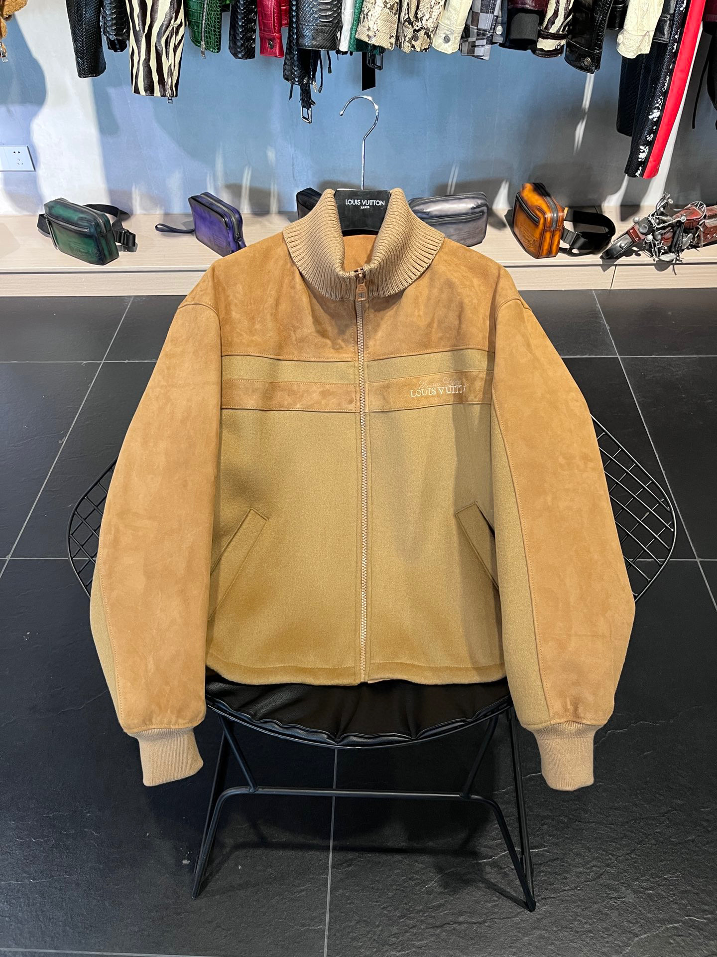 Louis Vuitton NIGO Man Leather Jacket Coat #nigo5762