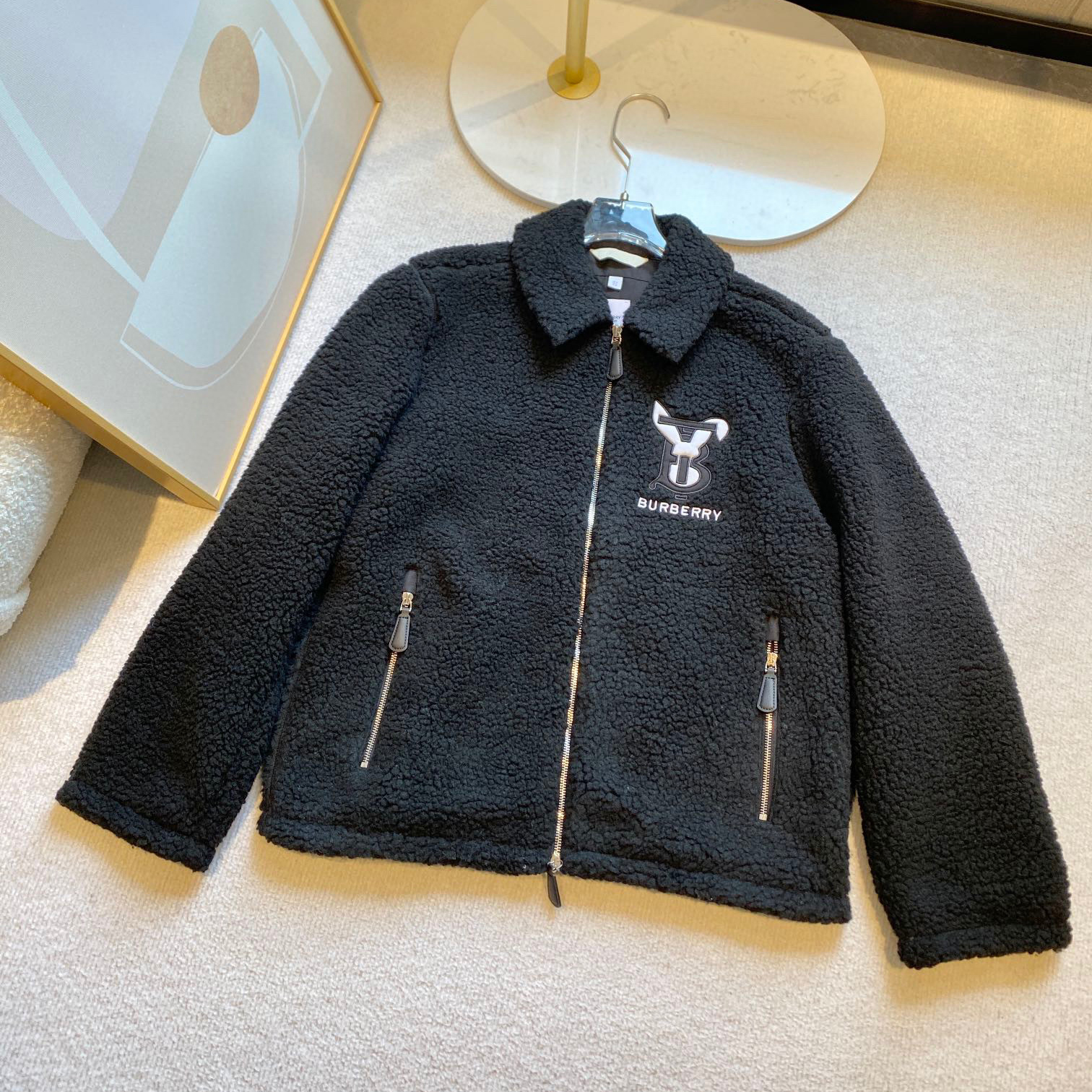 Burberry NIGO Long Sleeved Lamb Wool Cotton Jacket #nigo96175