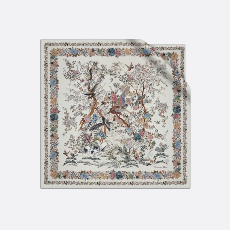 Dior NIGO Printed Colorful Square Scarf Accessories #nigo21189