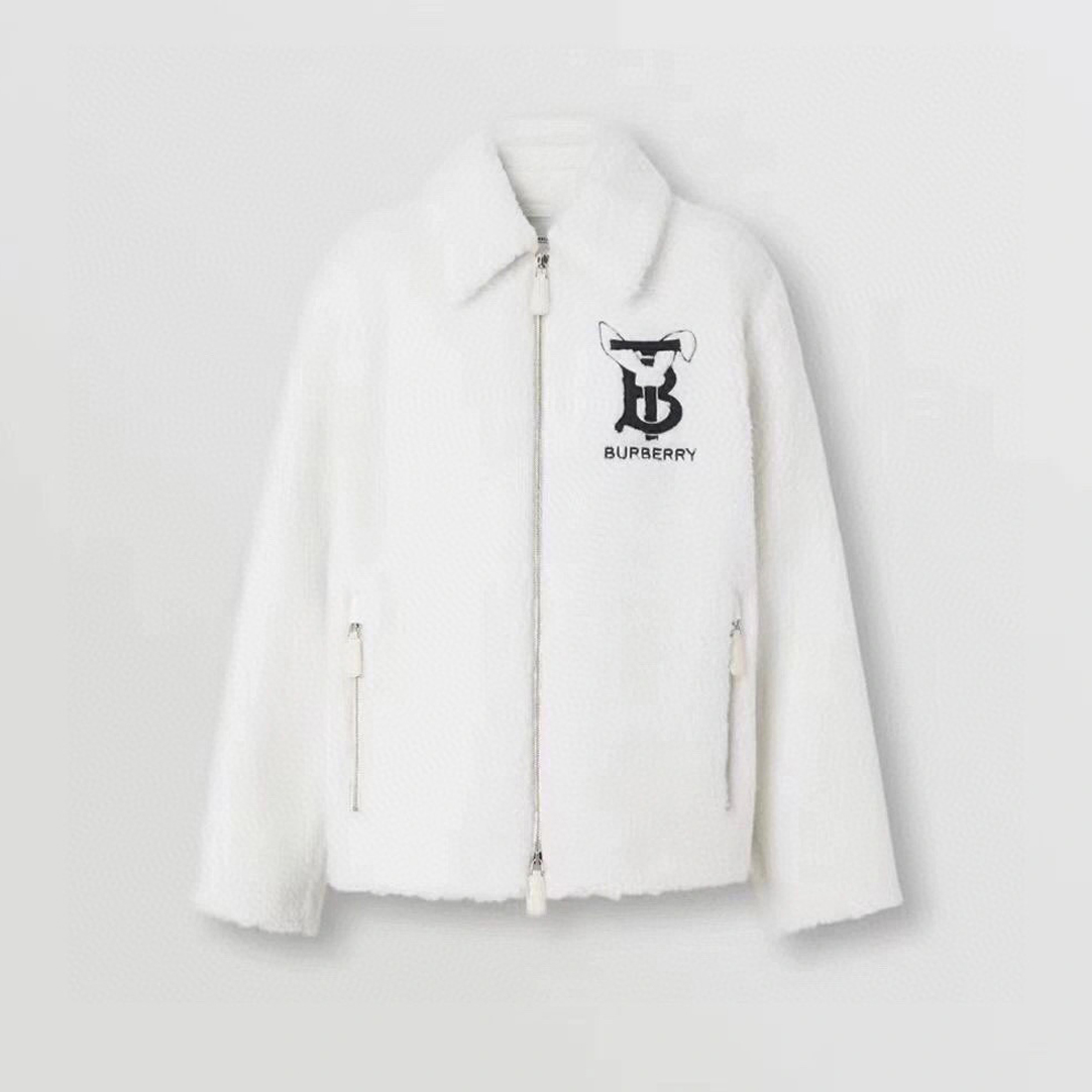 Burberry NIGO Long Sleeved Lamb Wool Cotton Jacket #nigo96175