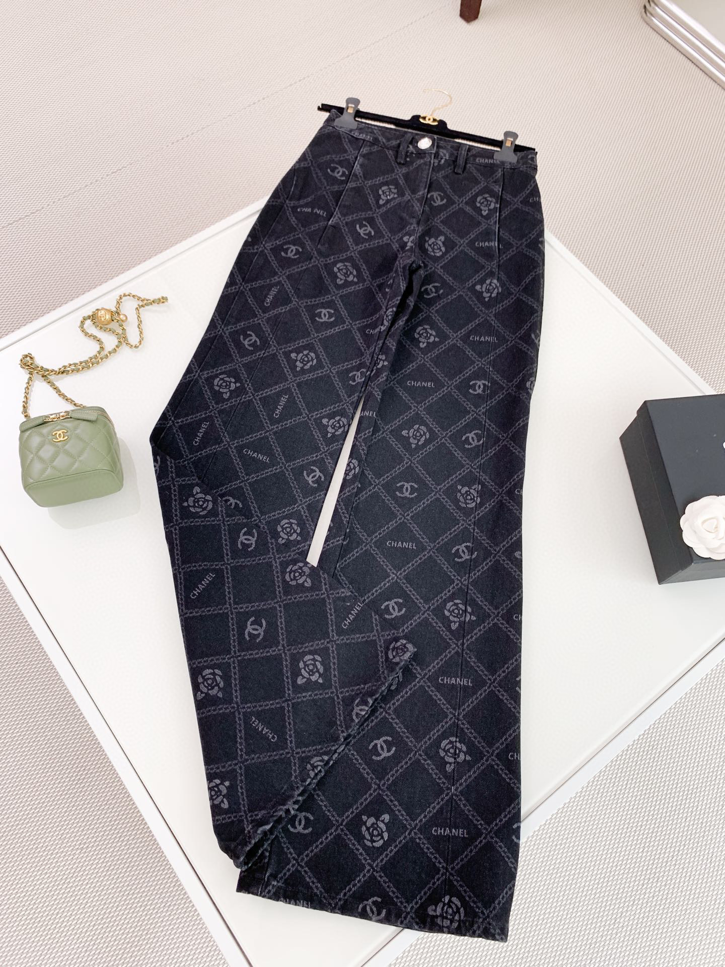 Chanel NIGO Black Printed Fashion Pants #nigo21644