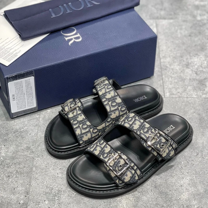 DIOR NIGO Summer Flat Sandals Wearing Slippers Outside Shoes #nigo94649