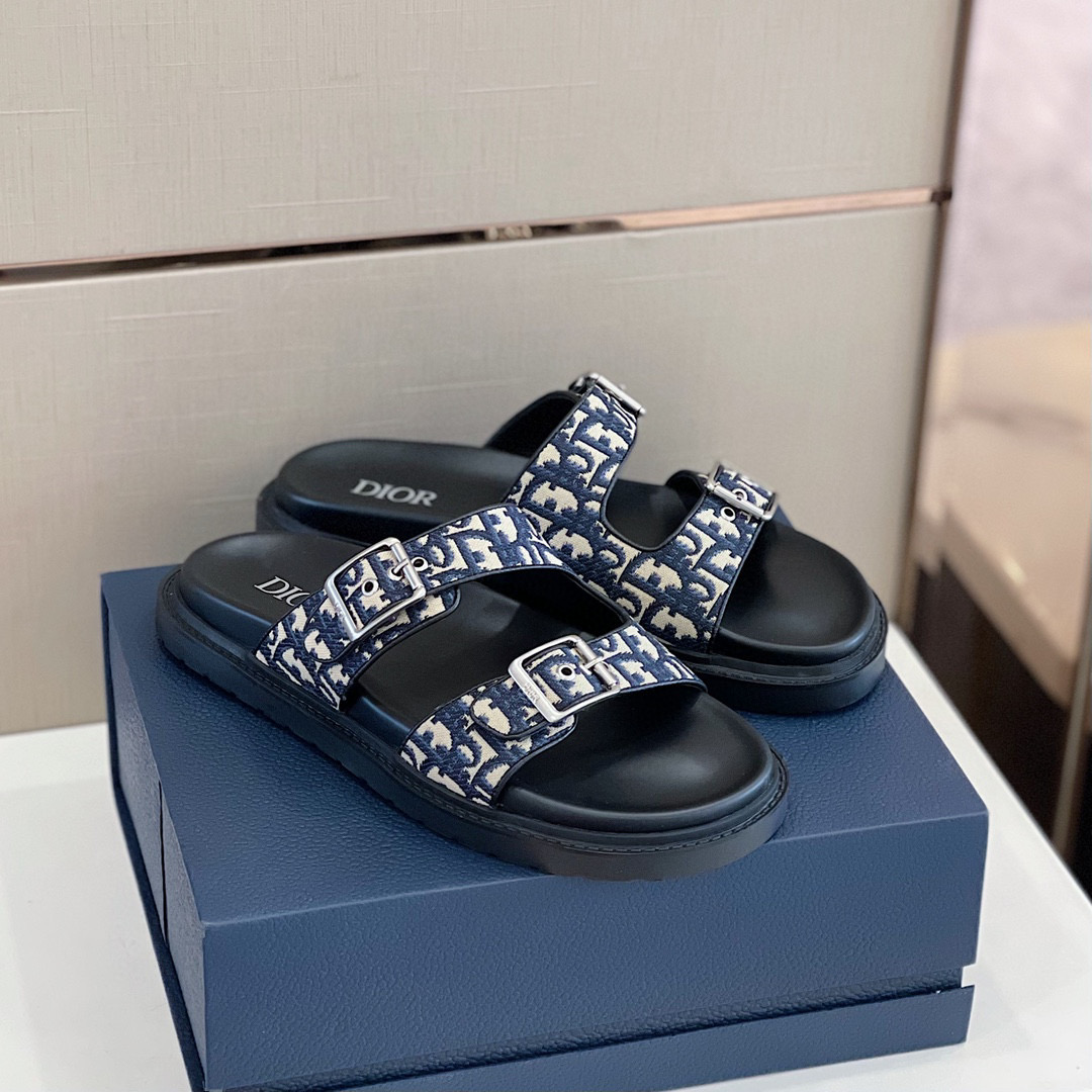 DIOR NIGO Summer Flat Sandals Wearing Slippers Outside Shoes #nigo94649