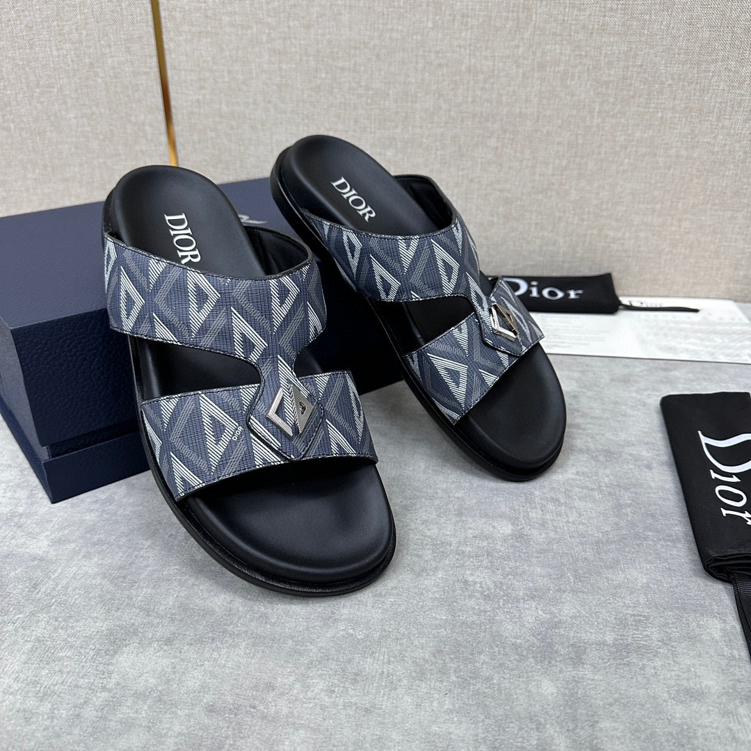 Dior NIGO Leather Slippers Sandals Shoes #nigo94823