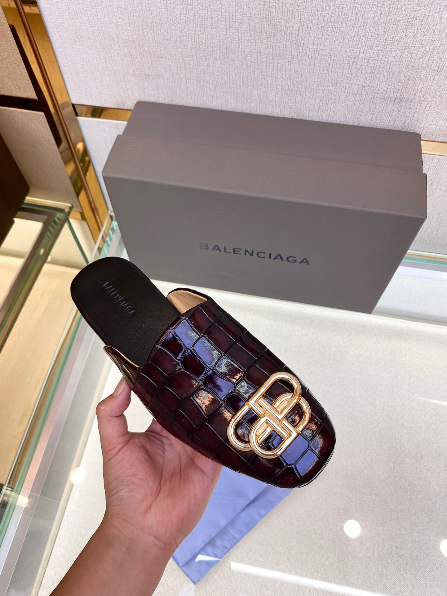 Balenciaga NIGO Leather Muller Shoes #nigo94341