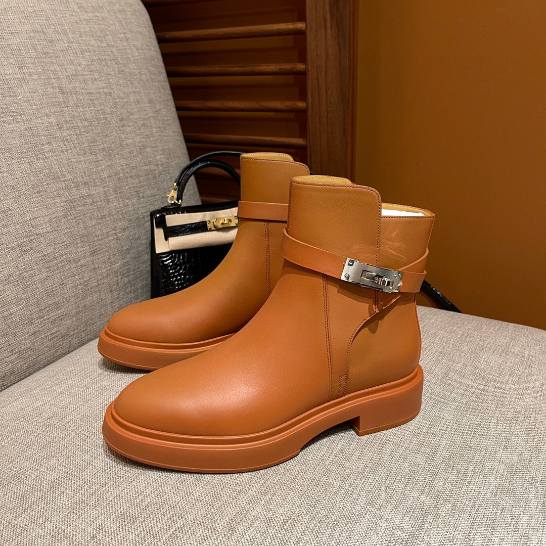Hermès Women's Short High Top Martin Boots Shoes #nigo96186