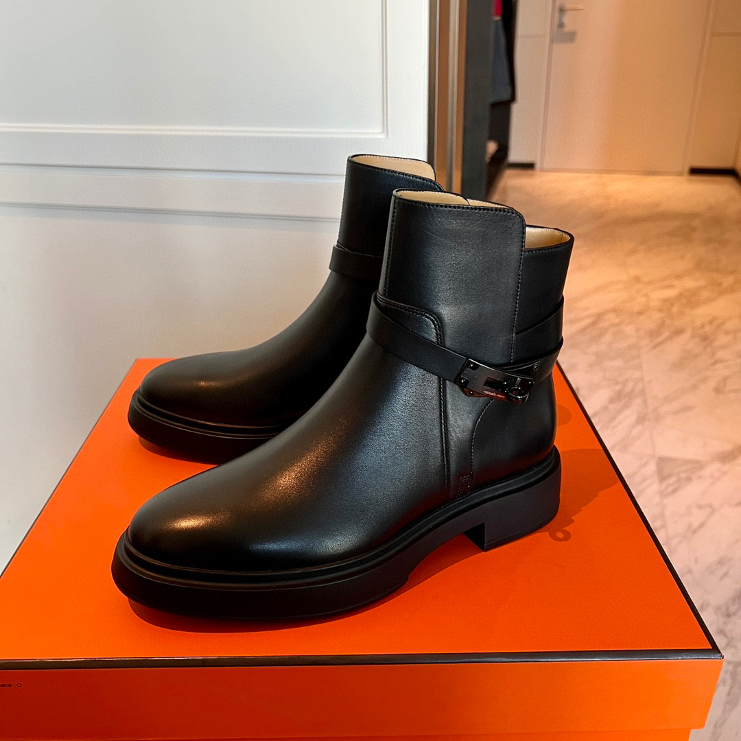 Hermès Women's Short High Top Martin Boots Shoes #nigo96186