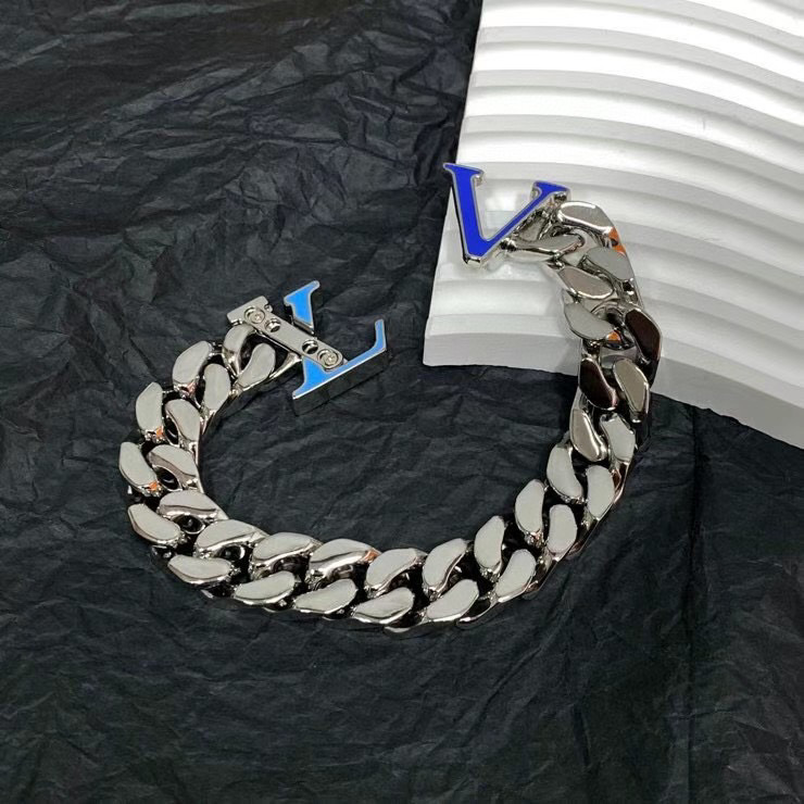 Louis Vuitton Thick Chain Letter Bracelet #nigo21588