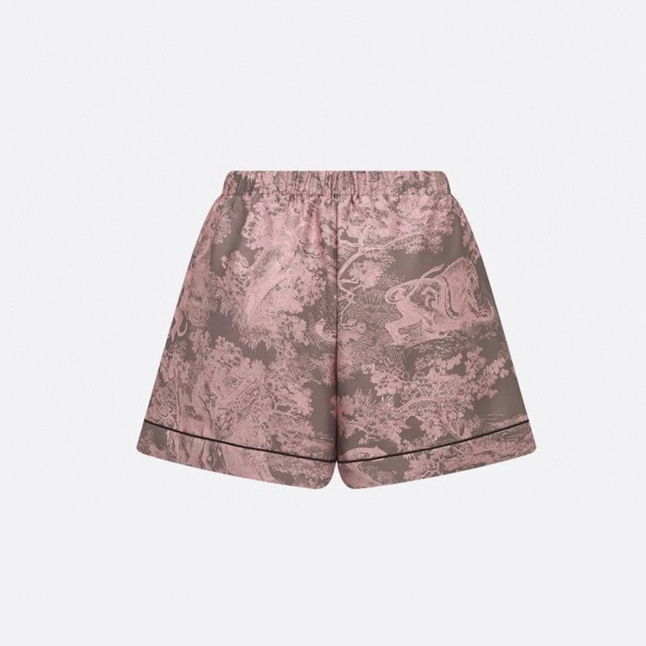Dior NIGO Man Pink Printed Shorts pants #nigo6211