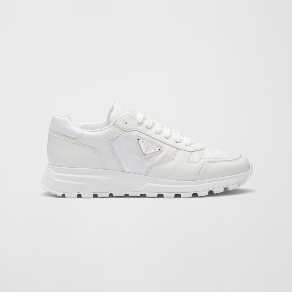 Prada Leather Nylon Patchwork Short Top Sneakers Shoes #nigo96191