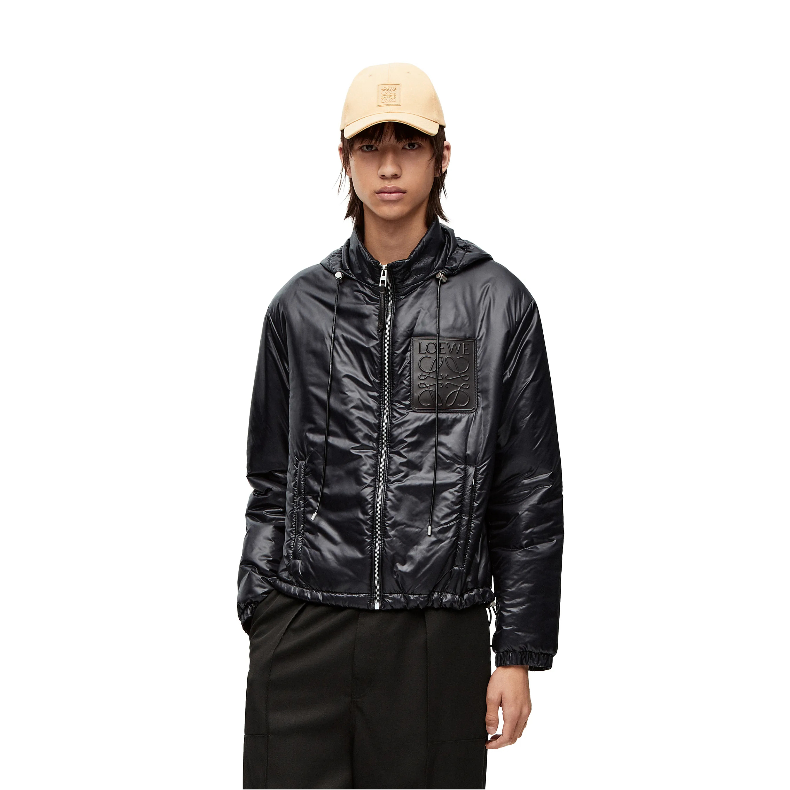Loewe Zip Hooded Jacket Down Puffer Coat #nigo96199