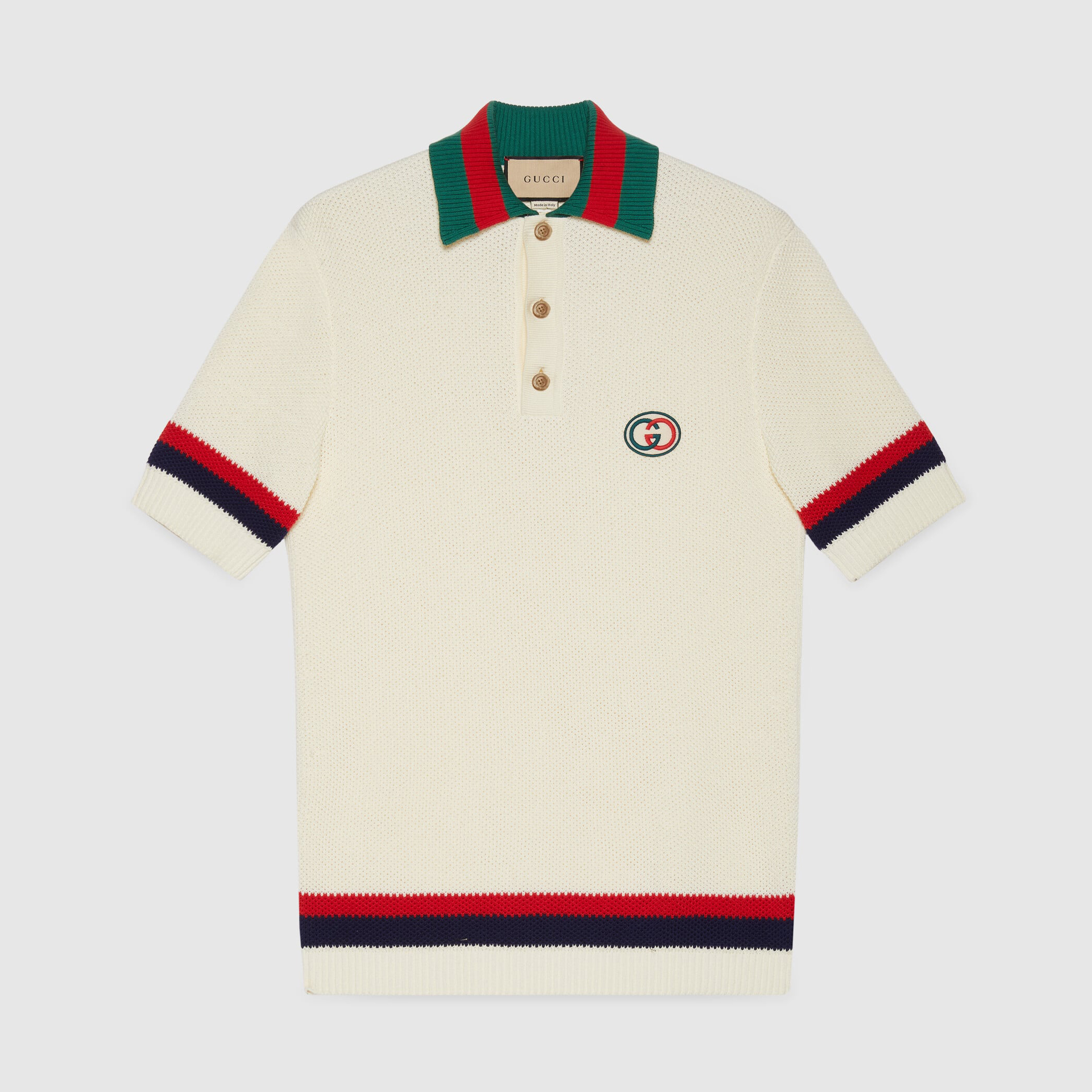 Gucci Men's Knitted Short Sleeved Polo Shirt #nigo96211