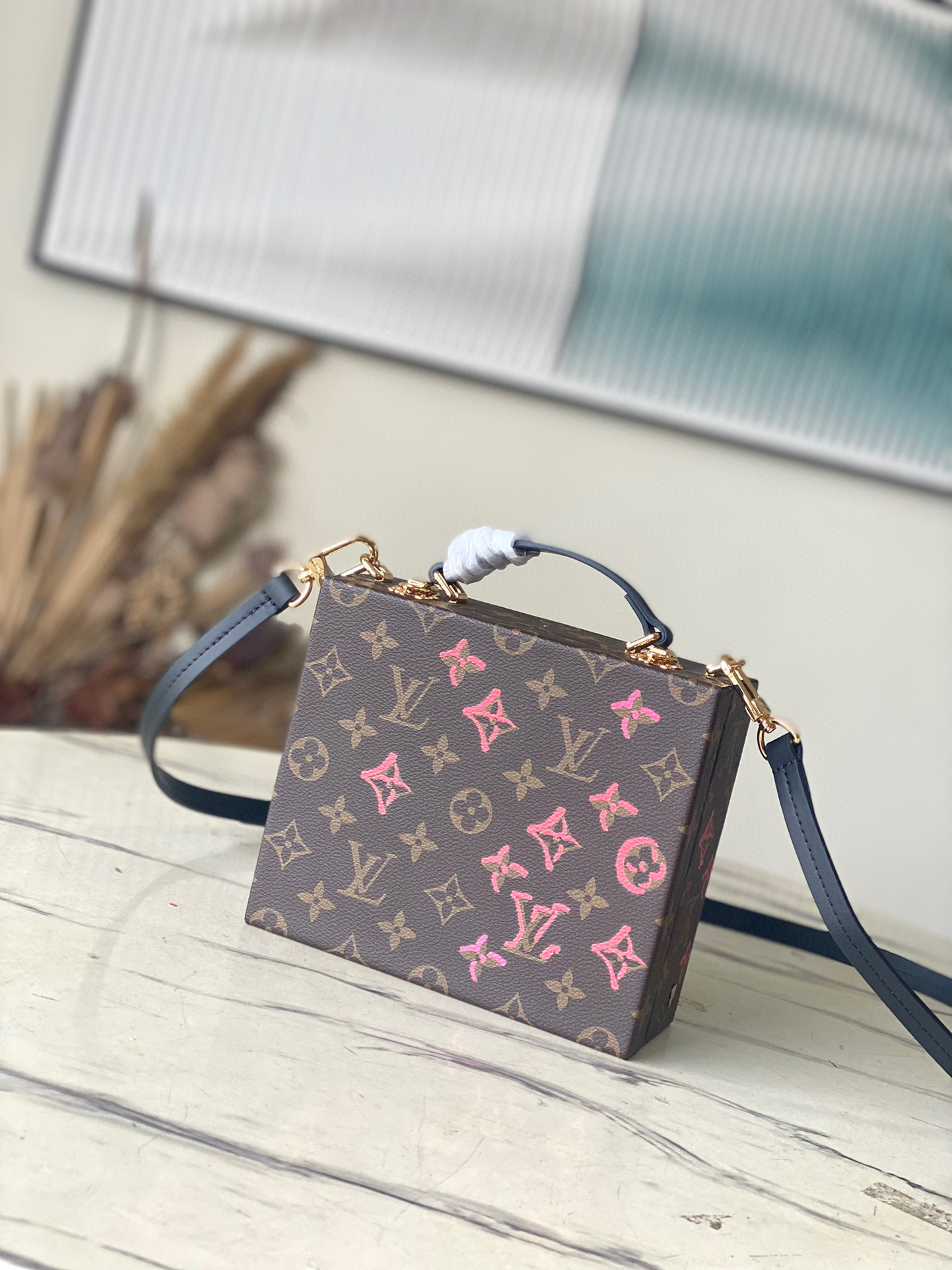 Louis Vuitton Satchel Handbag Tote Hard Case Bag Bags #nigo96196