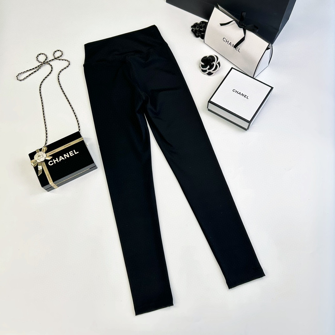 Chanel Tight Fitting Black Sport Shark Pants #nigo21682