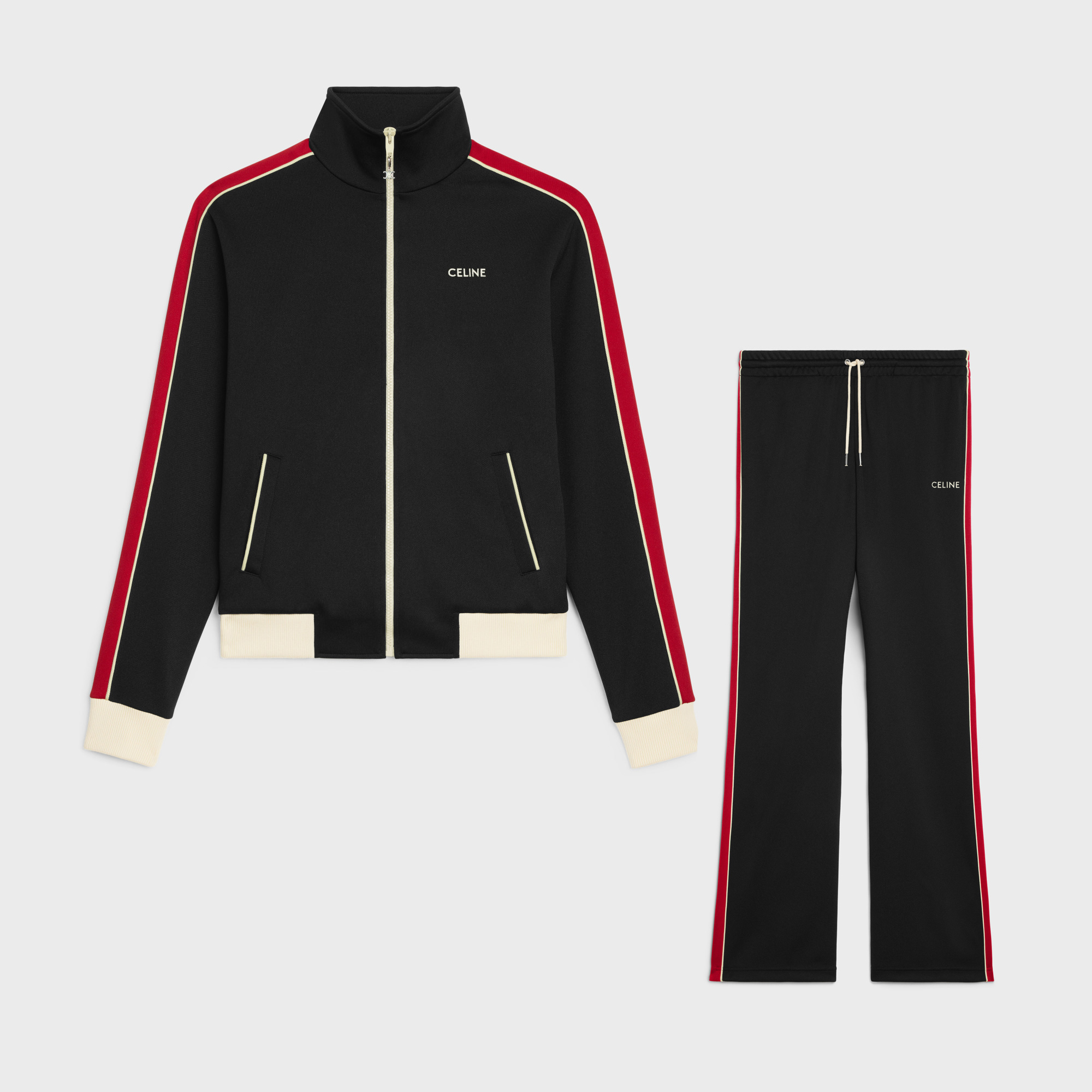Celine Casual Zip-Up Track Jacket Trouser Set Suit #nigo96227