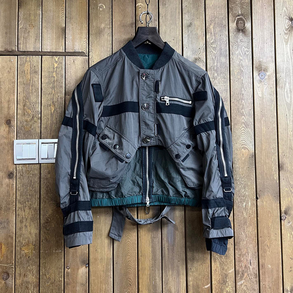 Mrlee NIGO Men's Double Layer Back Zipper Multi-Pocket Jacket Ngvp #nigo6387