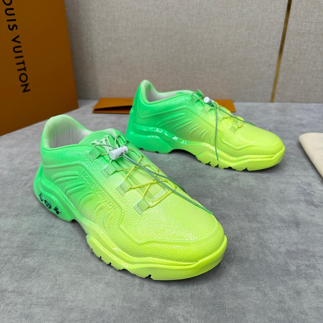 Louis Vuitton Millennium Gradient Low Top Sneakers Shoes #nigo96226