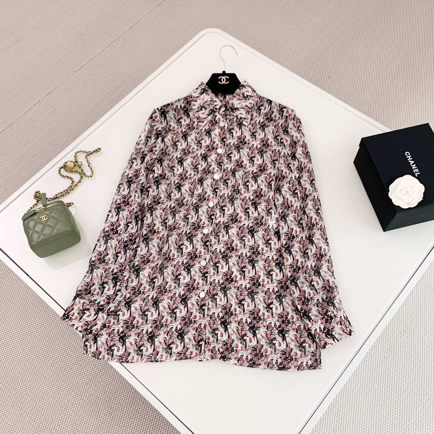 Chanel Long Sleeved Printed Shirt #nigo21665