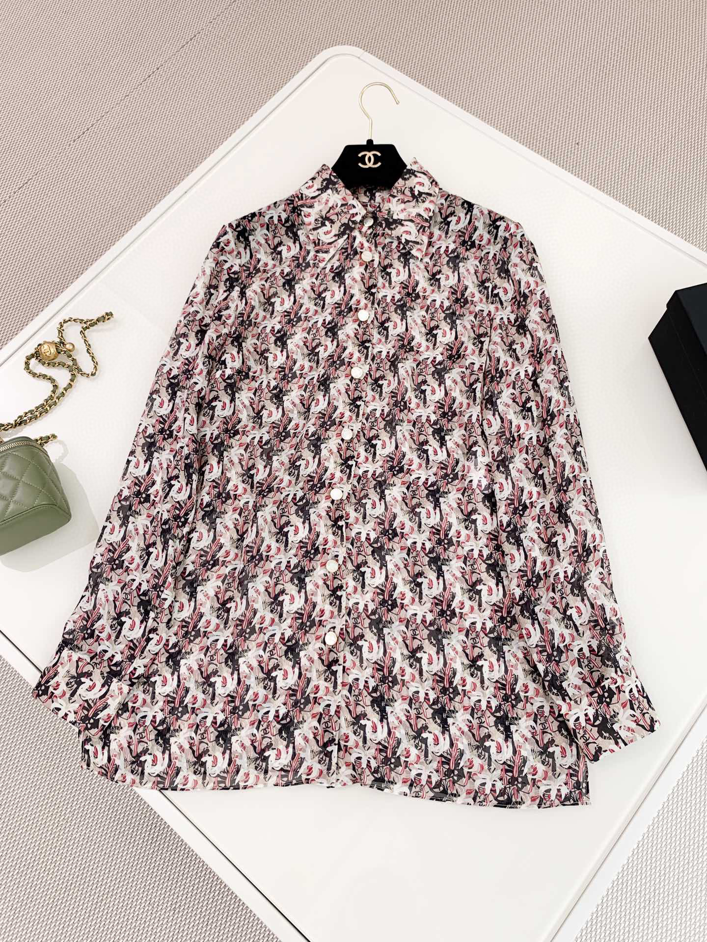 Chanel Long Sleeved Printed Shirt #nigo21665