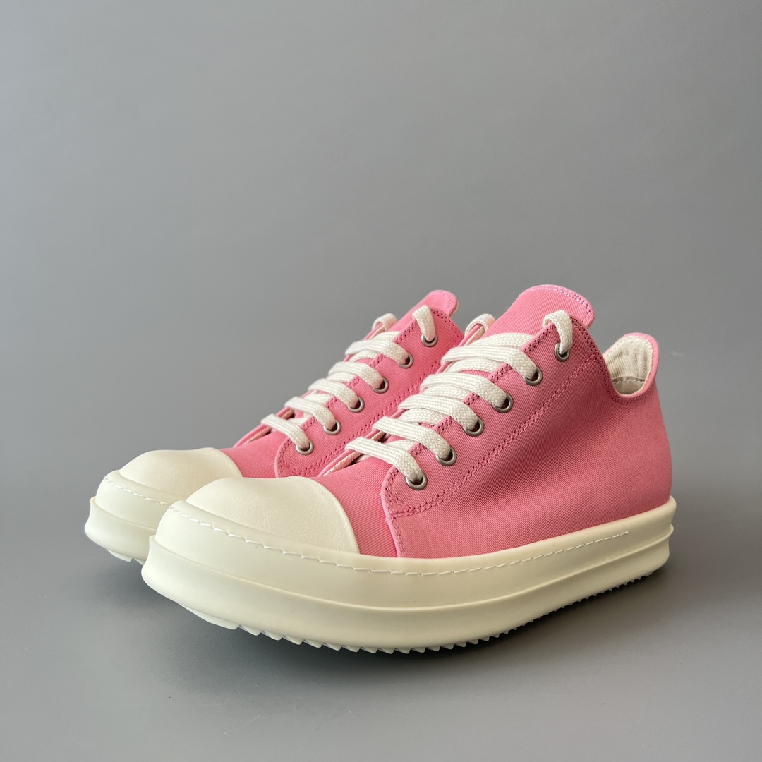 Rick Owens NIGO Pink High Top Canvas Shoes Ngvp #nigo6385