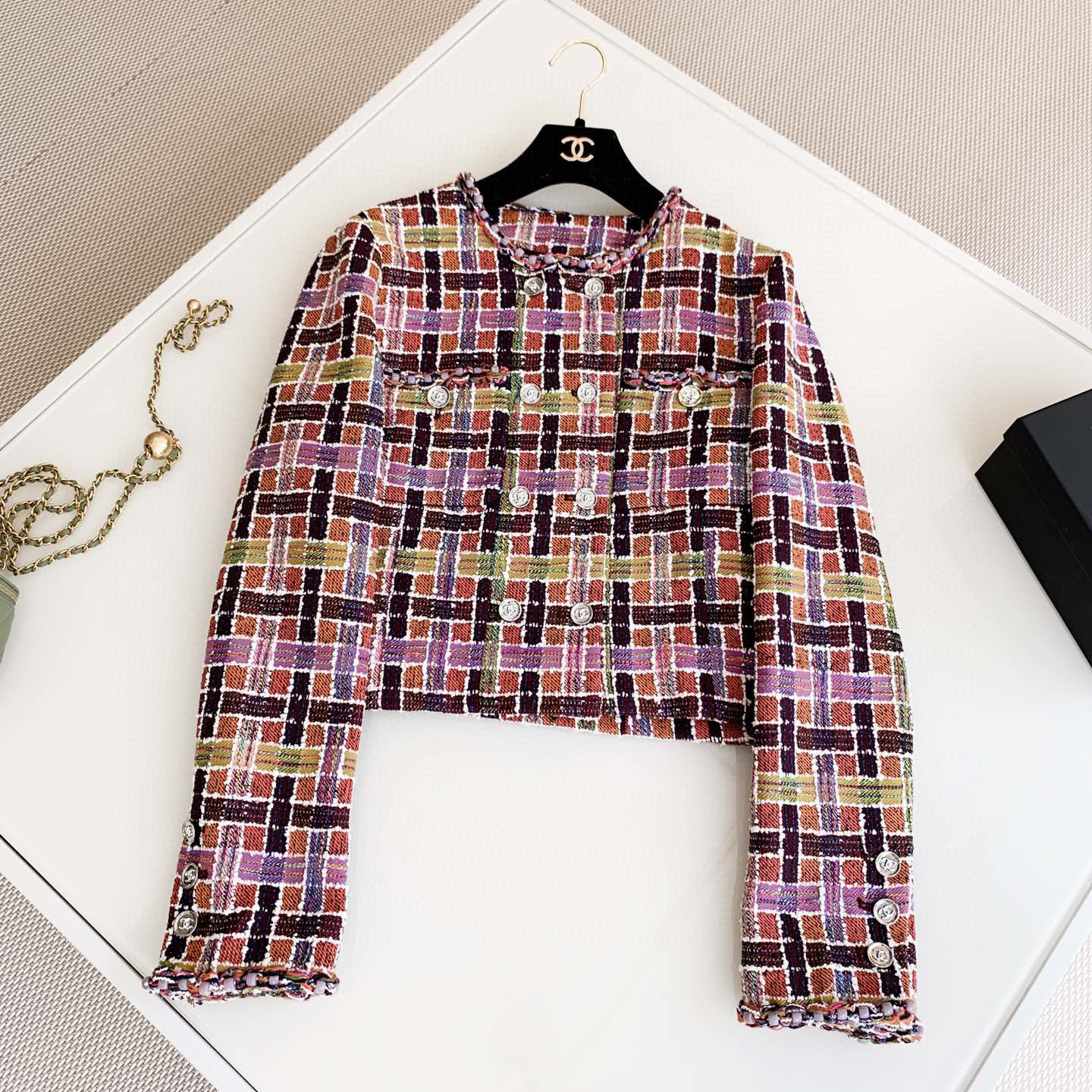 Chanel Spring And Autumn Knitted Long Sleeve Coat Jacket #nigo21667