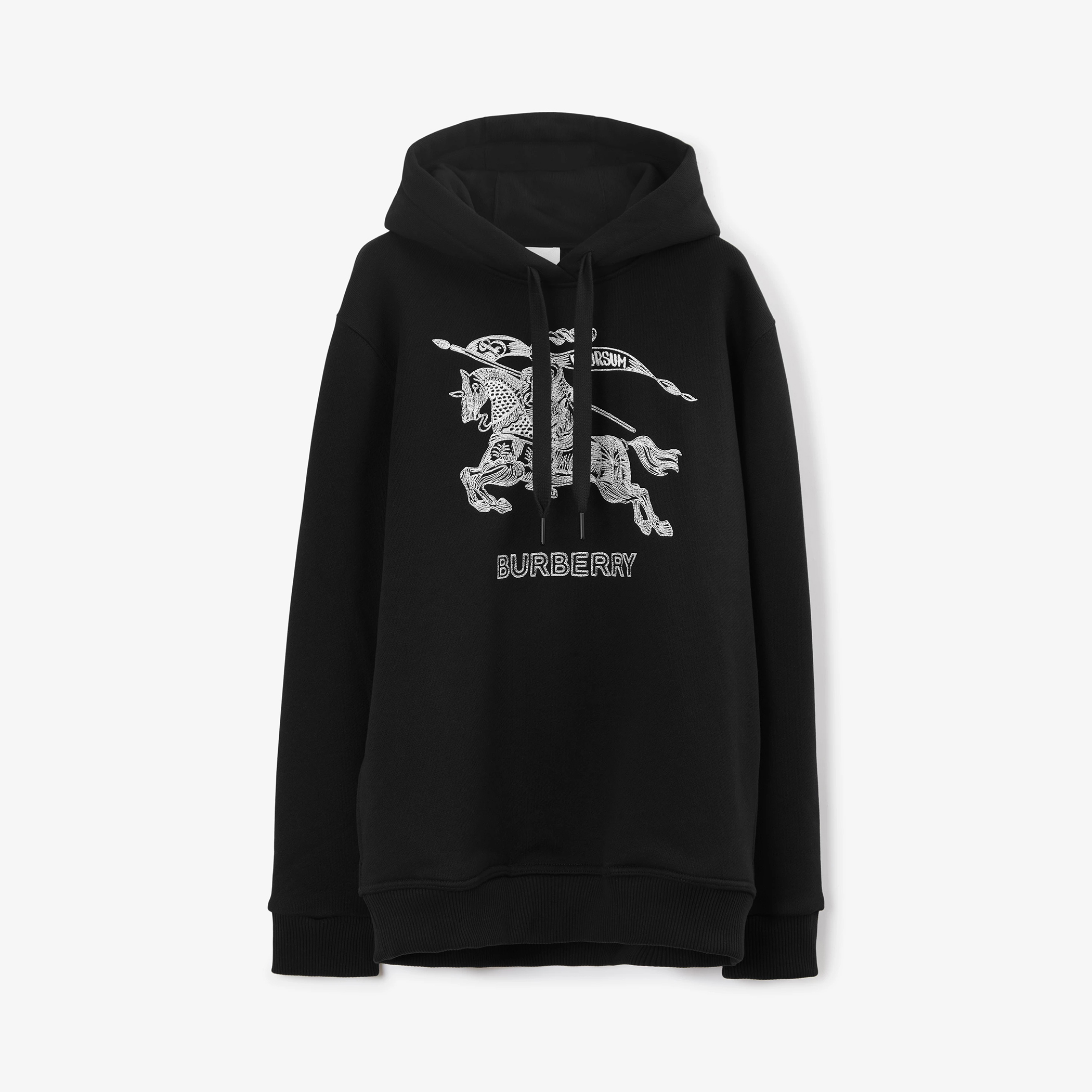 Burberry Embroidered Knight Pattern Hooded Sweatshirt Pullover #nigo96225