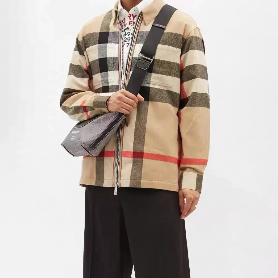 Burberry Men's Check Zip Jacket #nigo96224
