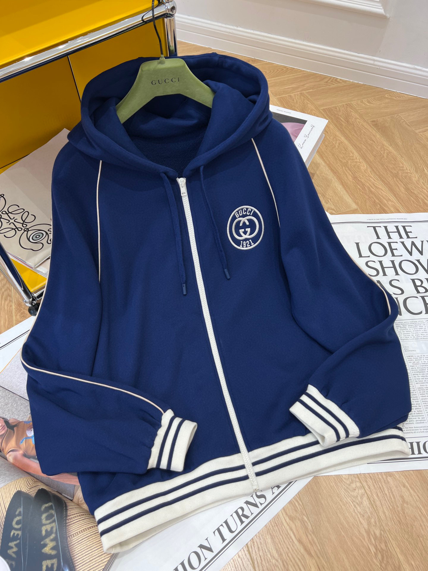 Gucci Blue Hooded Jacket #nigo21677