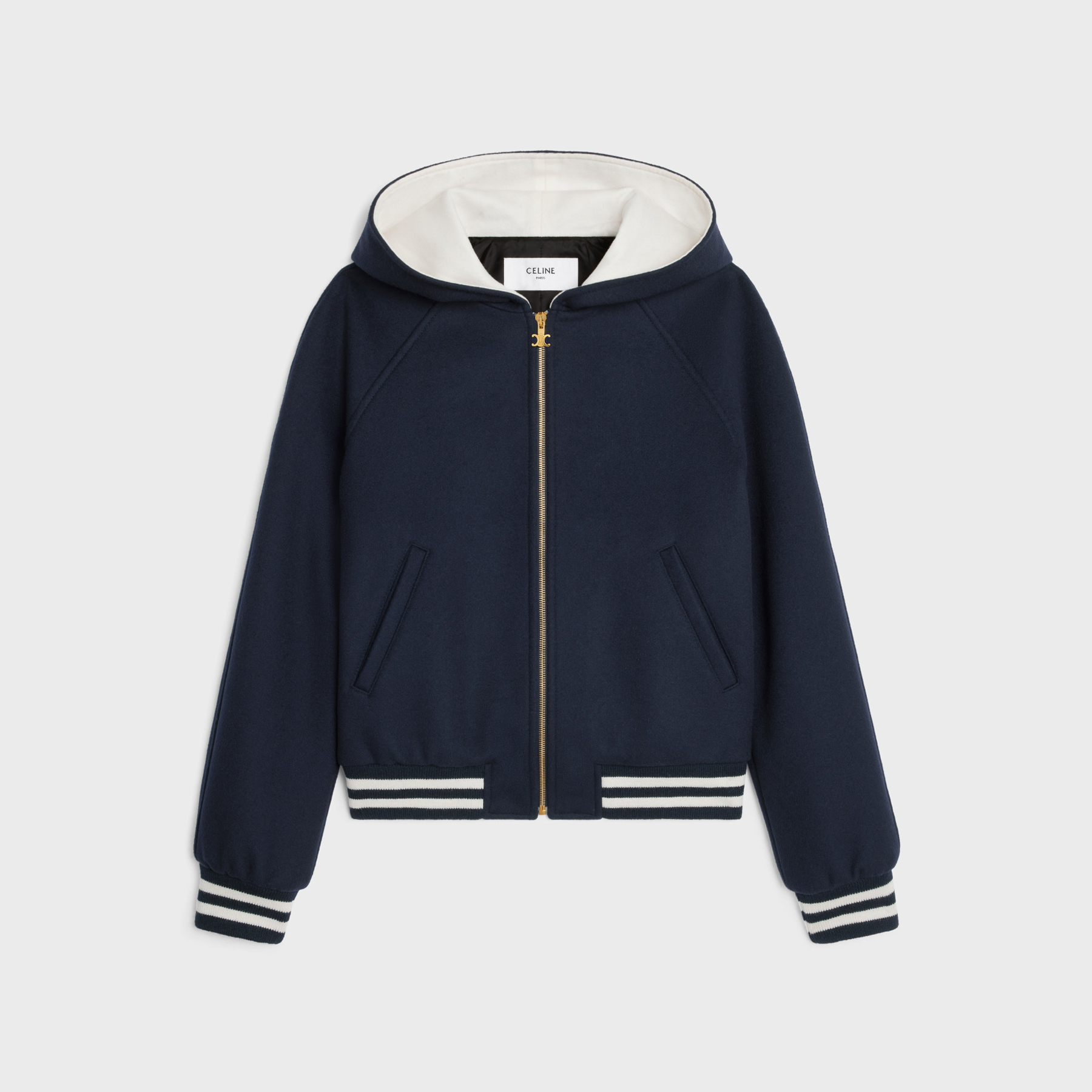 Celine Spring and Autumn Hooded Zipper Coat Jacket #nigo21679