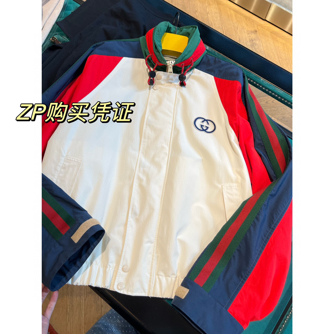 Gucci Multi Color Long Sleeved Zippered Jacket #nigo21676