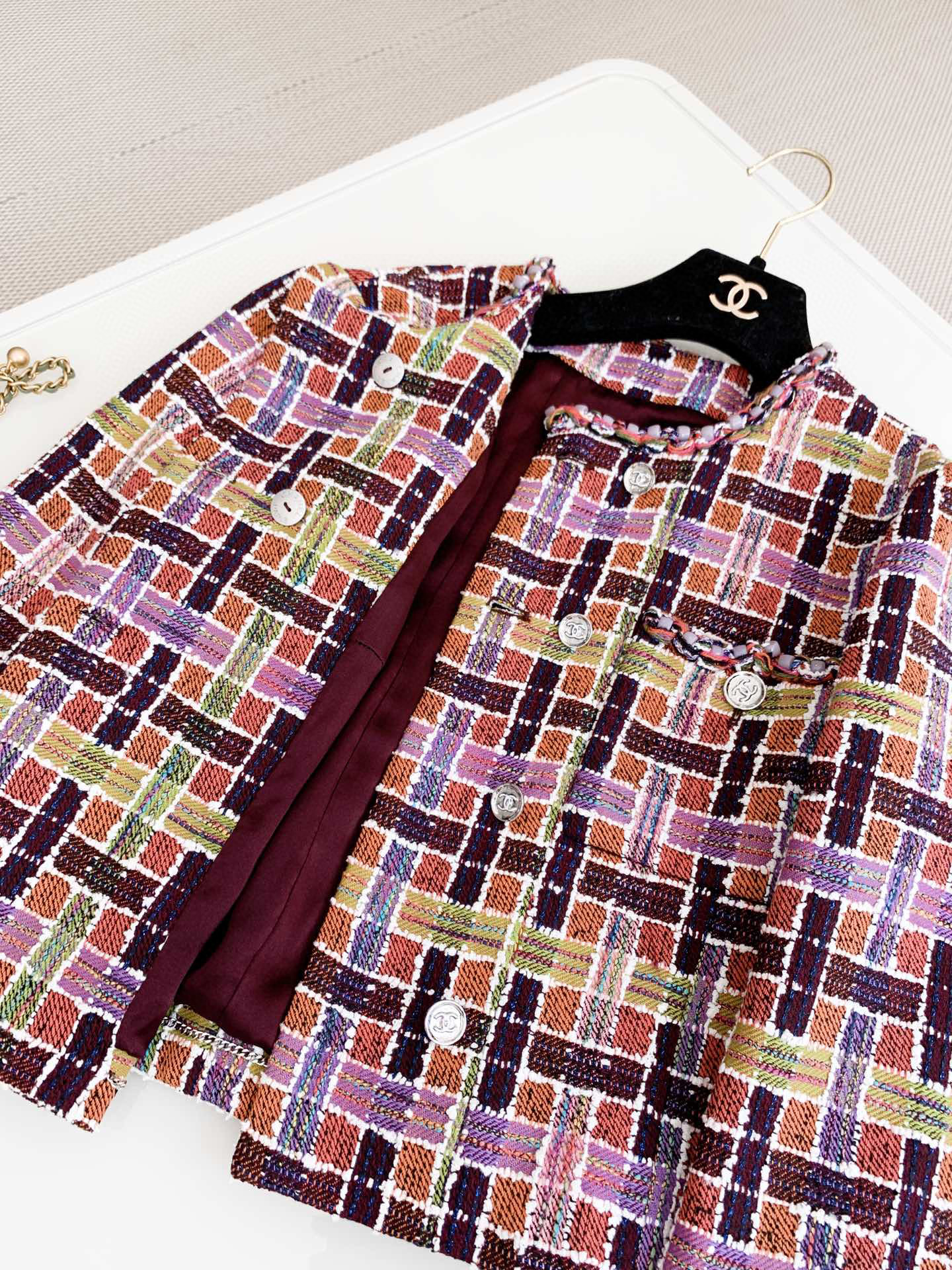 Chanel Spring And Autumn Knitted Long Sleeve Coat Jacket #nigo21667