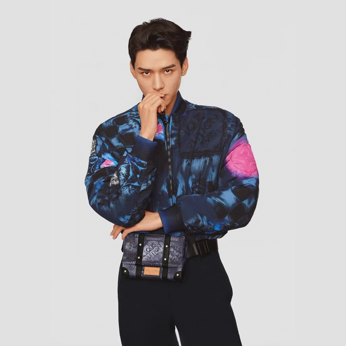 Louis Vuitton Salt Print Bomber Jacket Coat #nigo9979