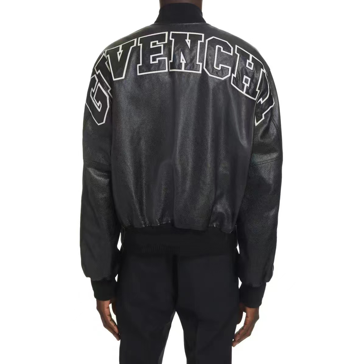 Givenchy Men Buttoned Leather Jacket #nigo4674