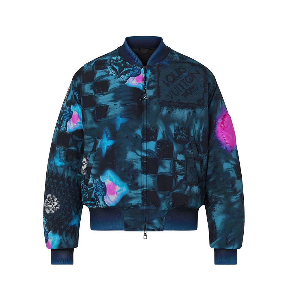 Louis Vuitton Salt Print Bomber Jacket Coat #nigo9979