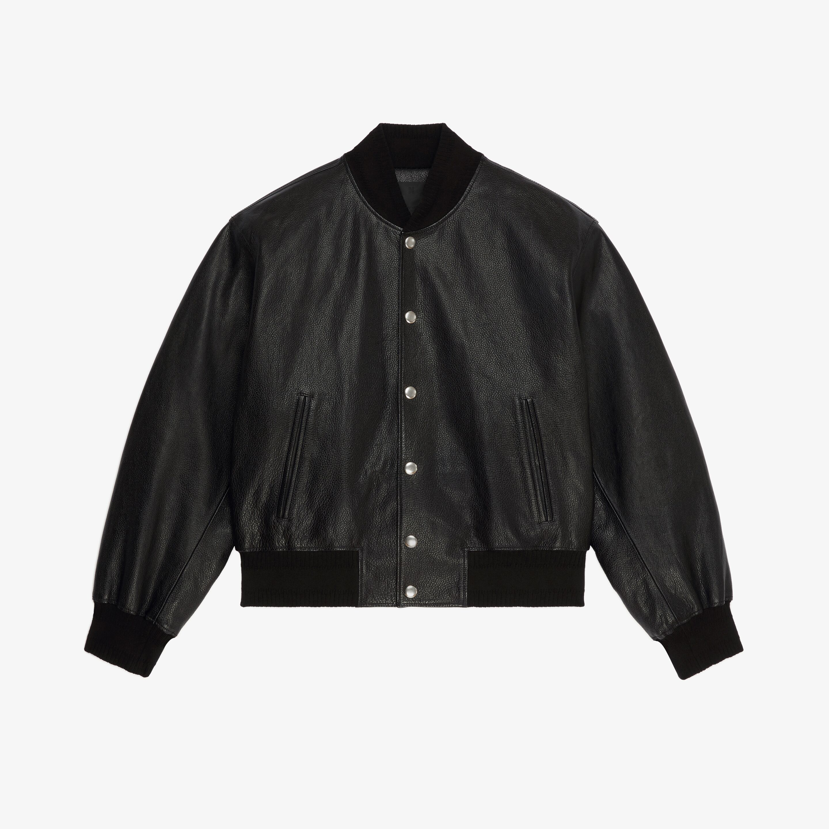 Givenchy Men Buttoned Leather Jacket #nigo4674