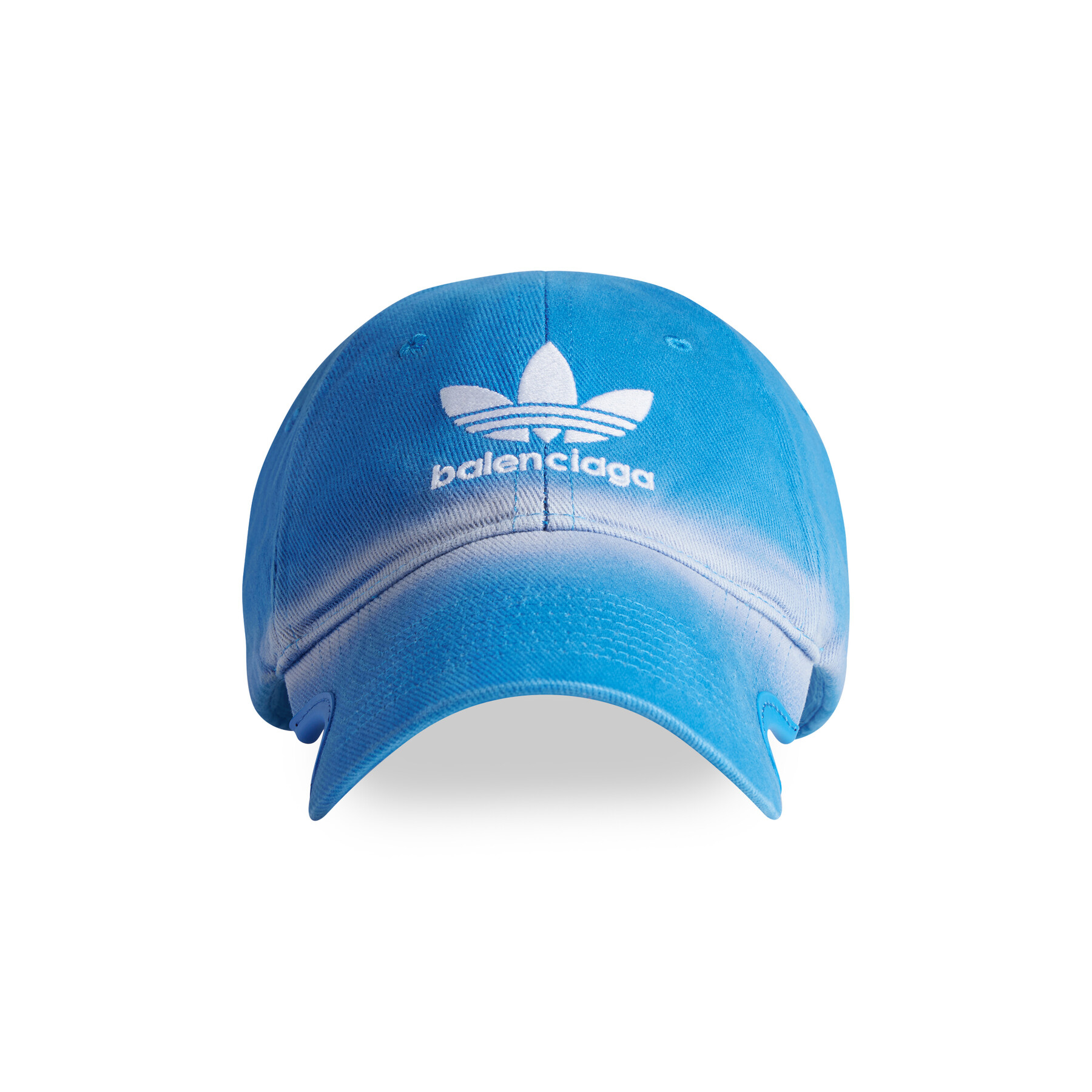 Balenciaga Adidas Cap In Blue Washed Embroidered Label Duck Hat #nigo96243