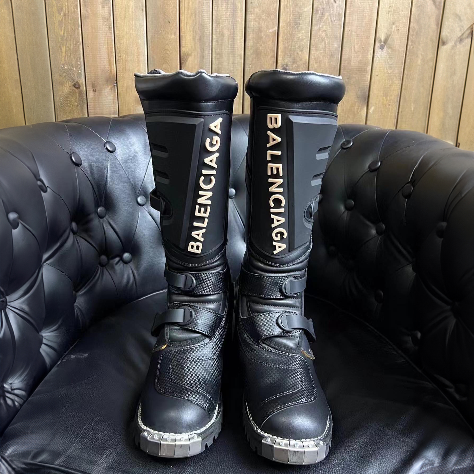 Balenciaga Thickened Leather High Boots Shoes #nigo21691