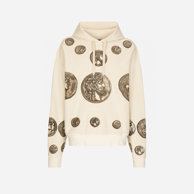 Dolce & Gabbana NIGO Coin Print Inside-out Jersey Hoodie #nigo6392