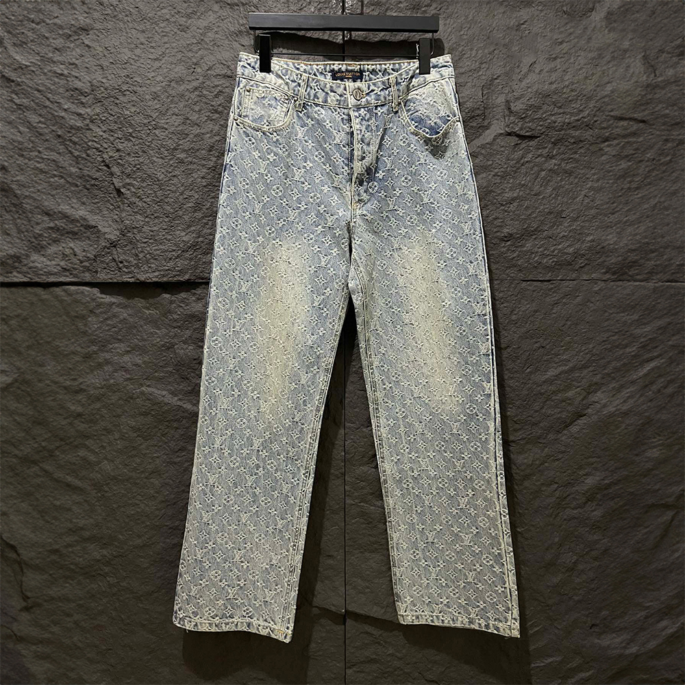 Louis Vuitton Washed Jeans Pants #nigo96262