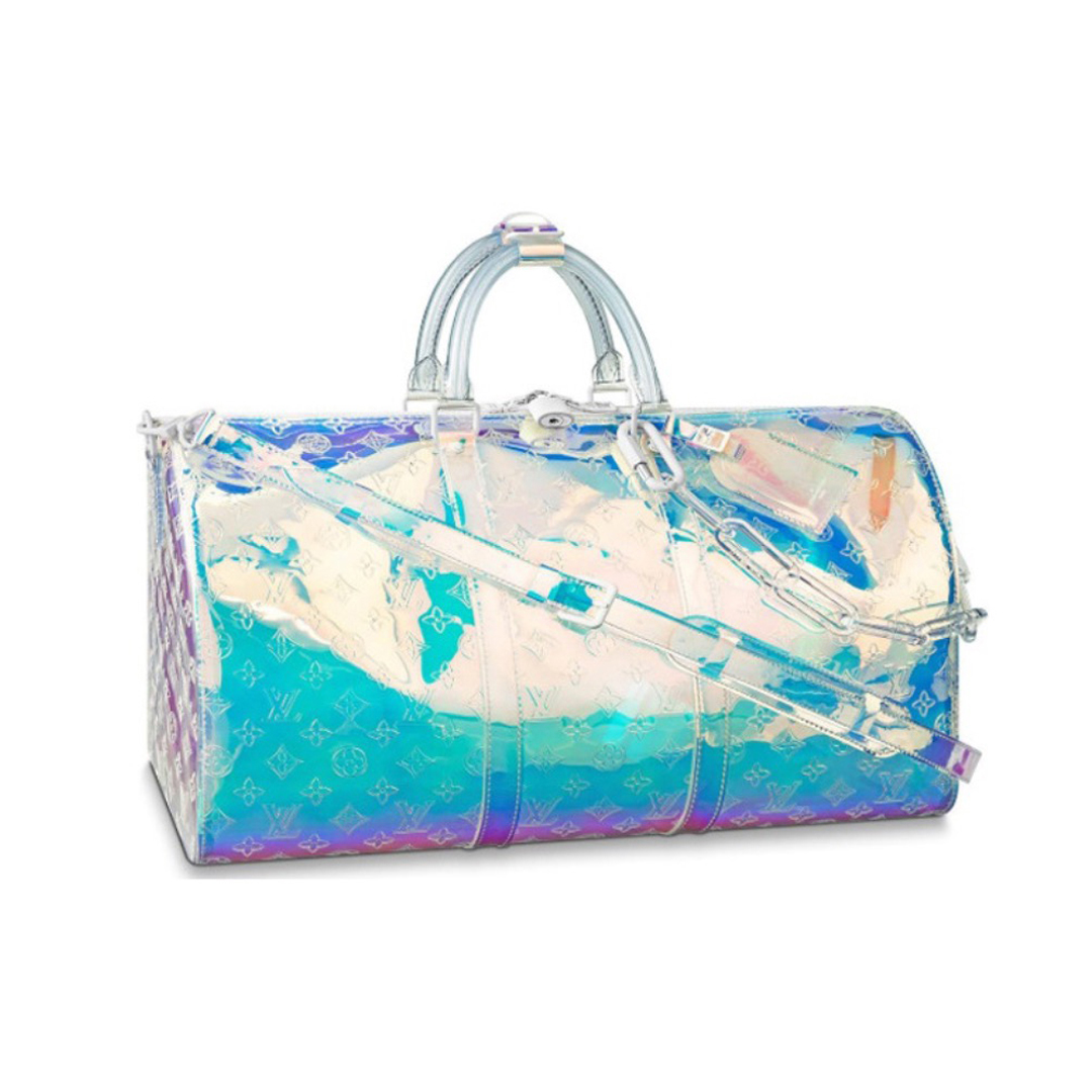 Louis Vuitton Laser Flash Travel Bag Translucent Plastic Material Colorful Cool Luggage Bag Tote Bag #nigo54766