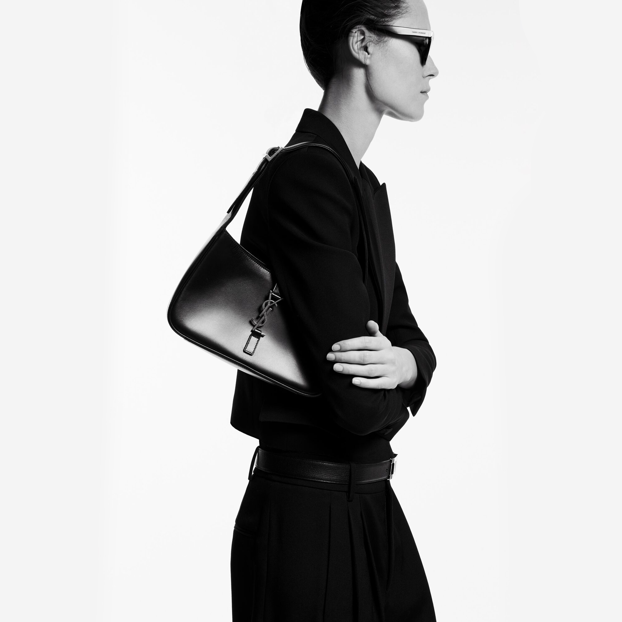 SAINT LAURENT Women's Leather One Shoulder Underarm Bag #nigo53456