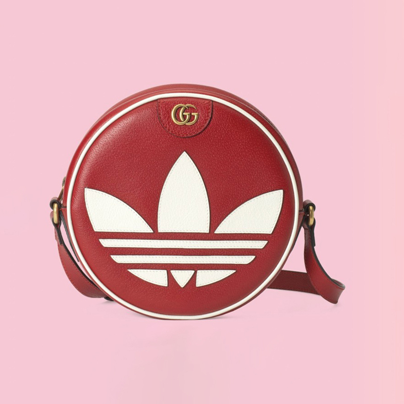 Gucci Adidas One Shoulder Round Leather Bag Bags #nigo54376