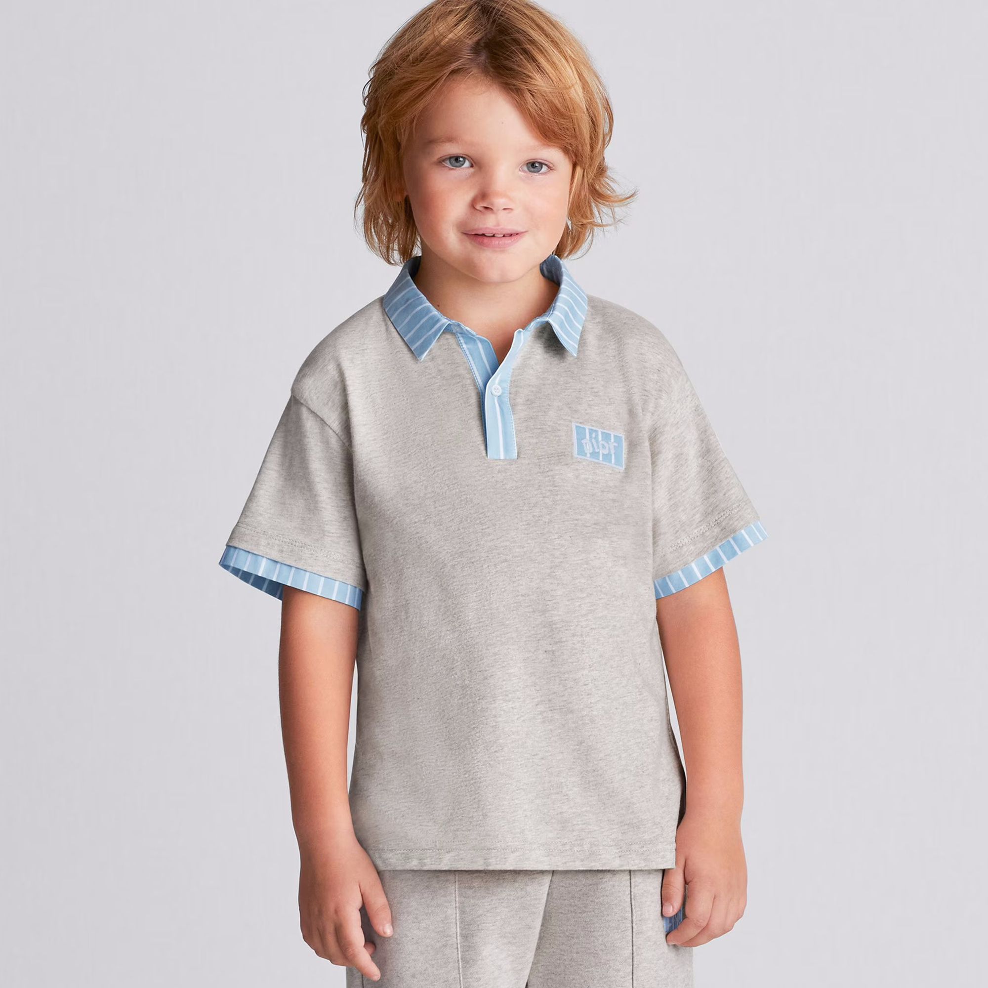Dior Kids Polo Shirt Logo Shorts #nigo31426