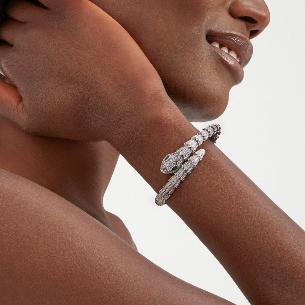 Bvlgari Serpenti Snake Bracelet With Diamonds #nigo96267