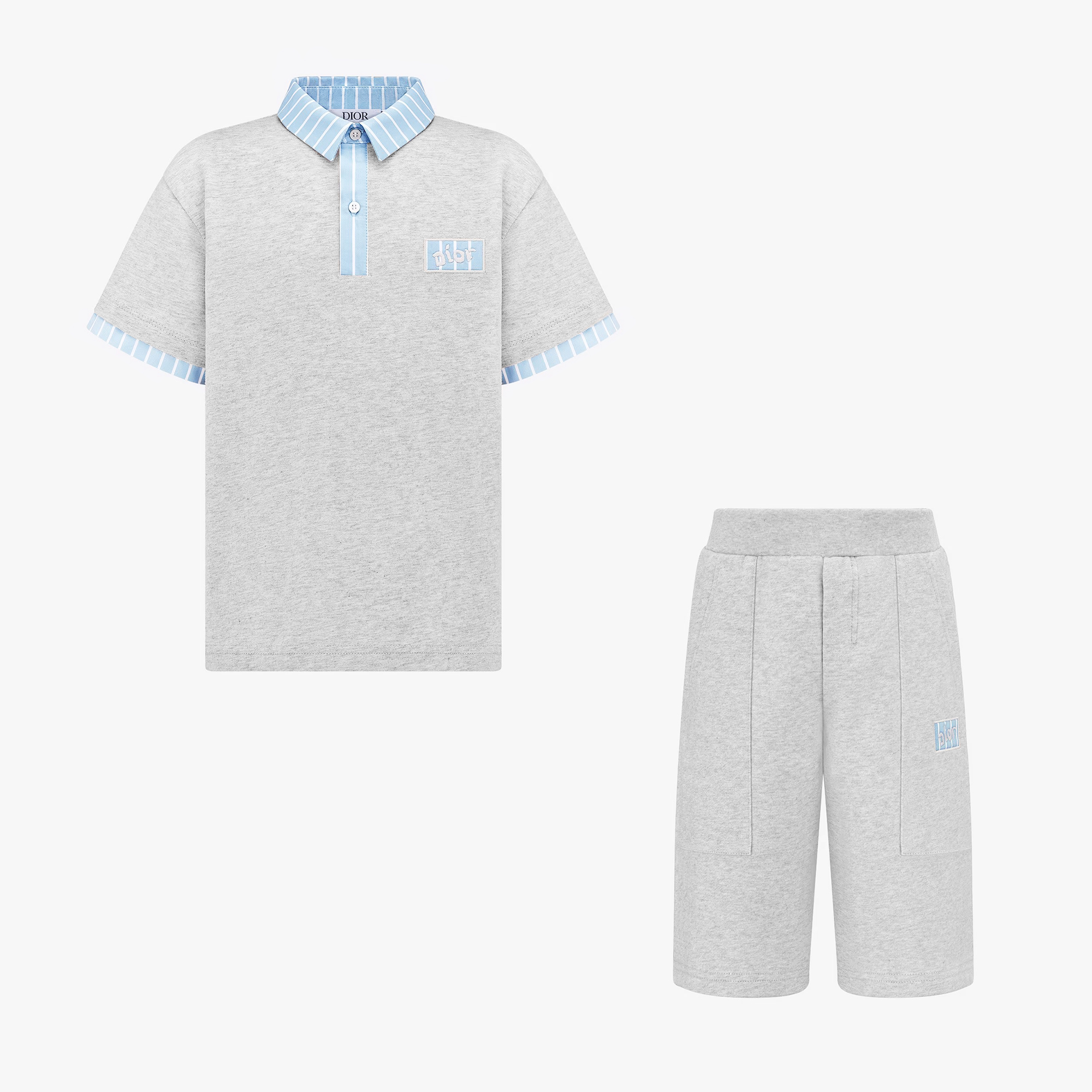 Dior Kids Polo Shirt Logo Shorts #nigo31426